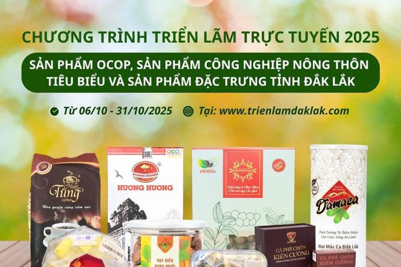Triển lãm trực tuyến sản phẩm tỉnh Đắk Lắk năm 2025 - Báo VTC News