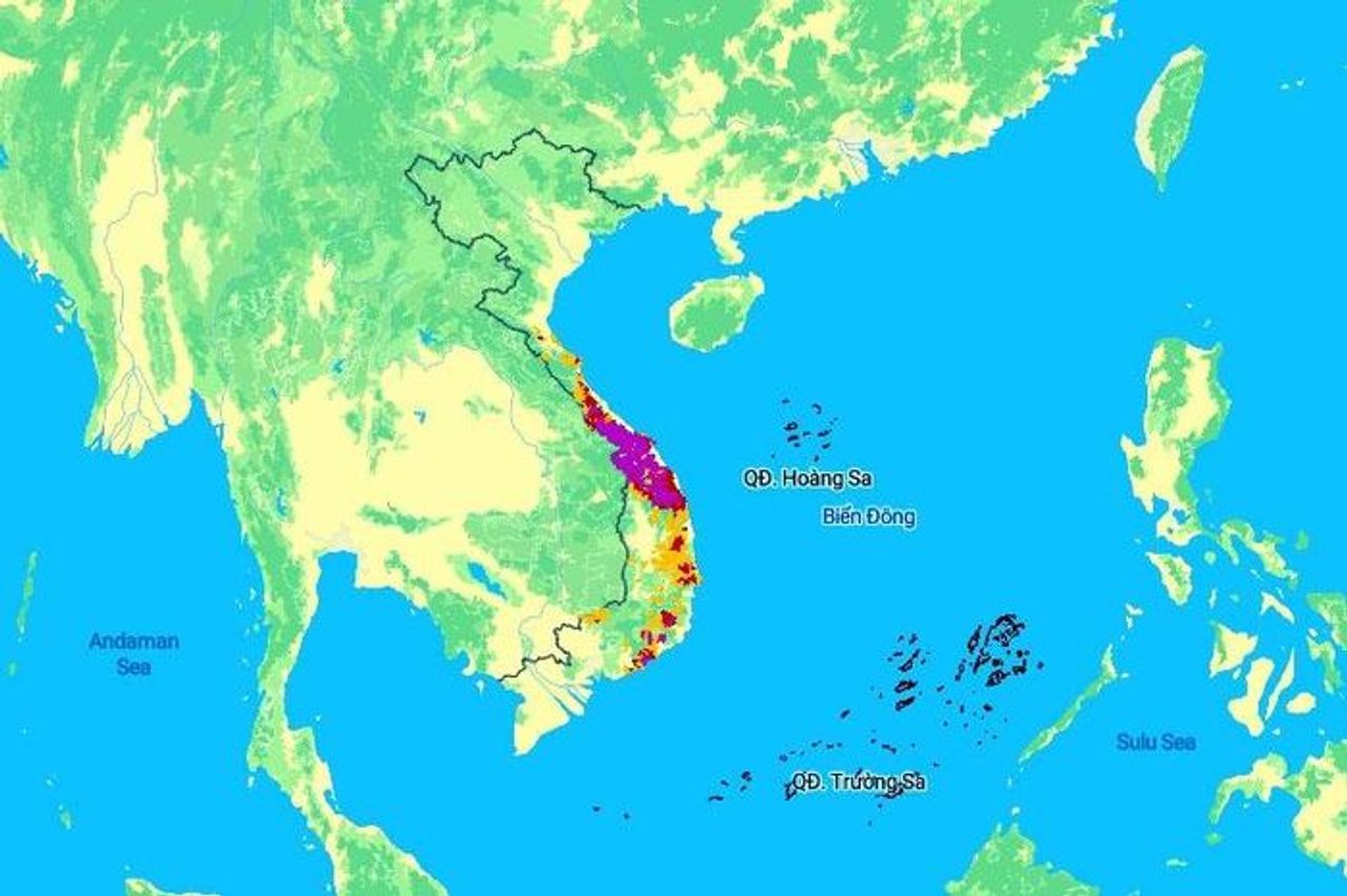 Cảnh báo lũ quét, sạt lở đất và sụt lún đất từ Quảng Trị đến Đắk Lắk - Báo Điện tử Tiếng nói Việt Nam