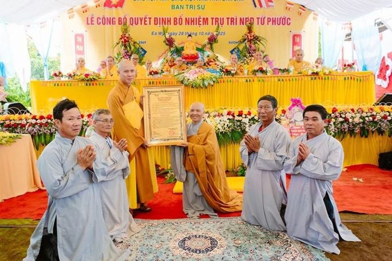 Đắk Lắk: Bổ nhiệm trụ trì niệm Phật đường Từ Phước - Giác ngộ