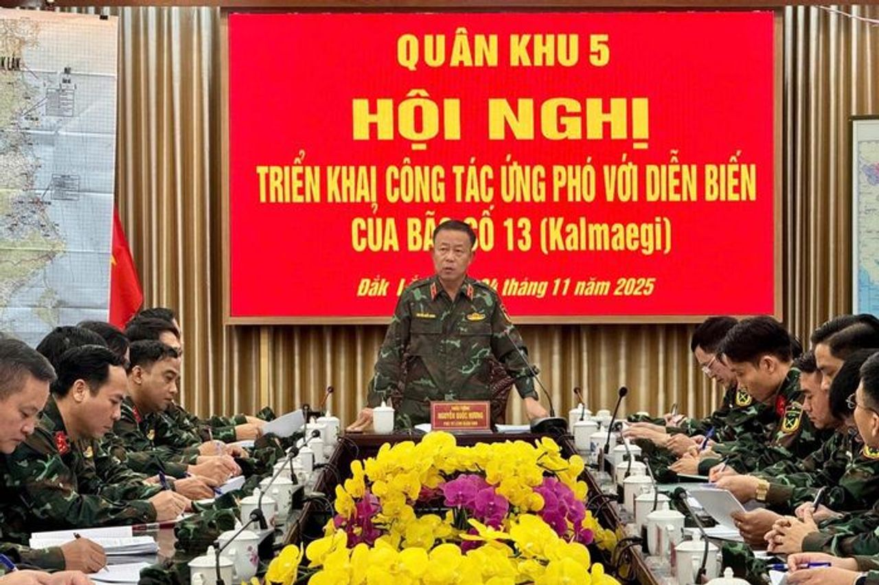 Đoàn kiểm tra Quân khu 5 kiểm tra công tác ứng phó bão Kalmaegi tại tỉnh Đắk Lắk - Báo Biên phòng