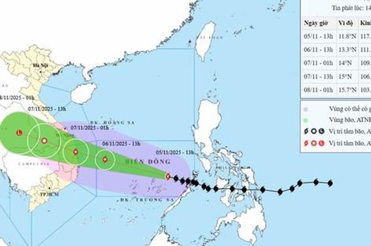 Bão số 13 đang giật cấp 17 gần đặc khu Trường Sa, các địa phương cần khẩn trương ứng phó - Báo Sức Khỏe & Đời Sống