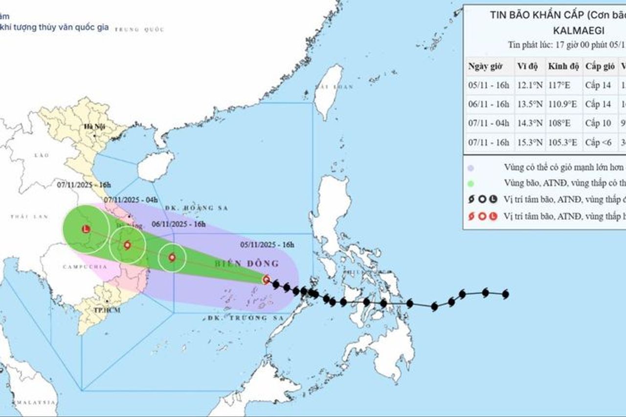 Bão tăng cấp gây mưa từ 200-400mm cho khu vực từ Đà Nẵng đến Đắk Lắk - Báo Tin Tức TTXVN